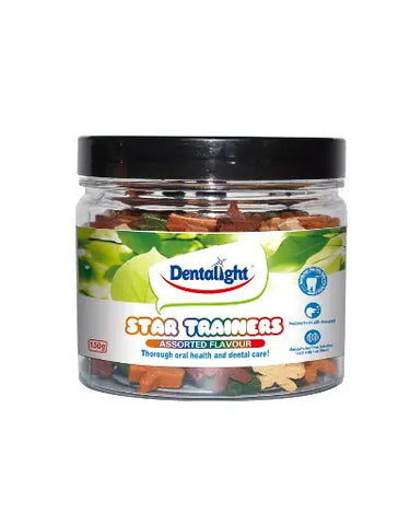Dentalight Star trainers For Dog - Assorted flavour 150g